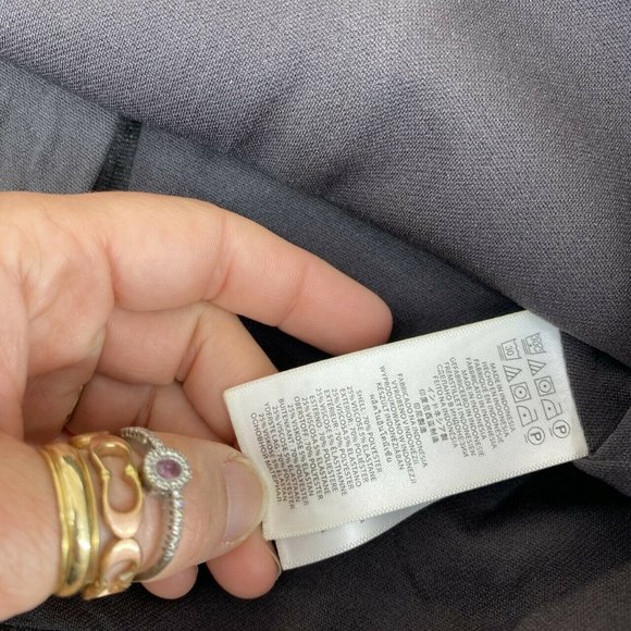 Michael Kors Zip Back Pencil Skirt Size 4 Charcoal - Picture 5 of 6